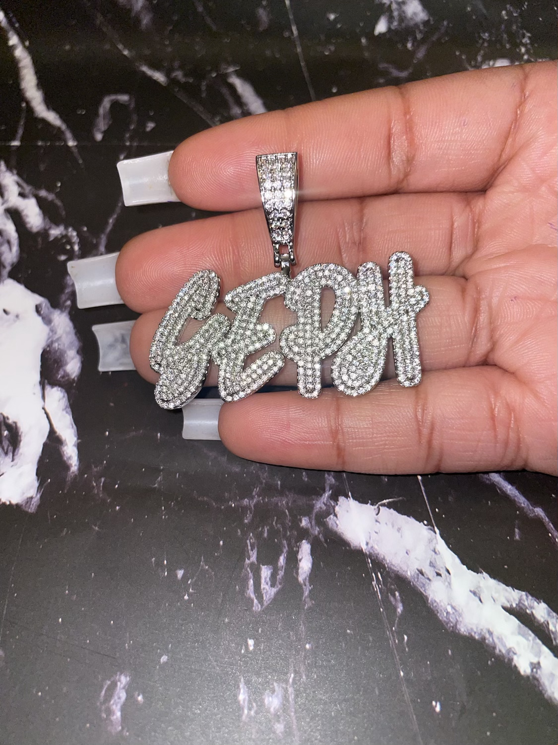 “ So Icy” Nameplate Necklace