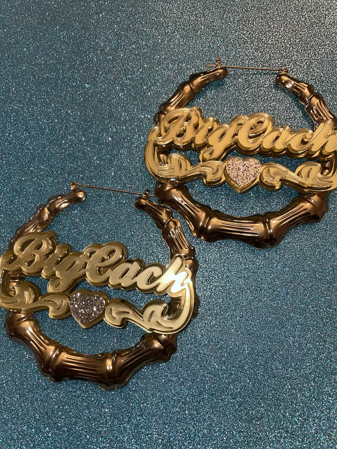 Nameplate Bamboo Earrings