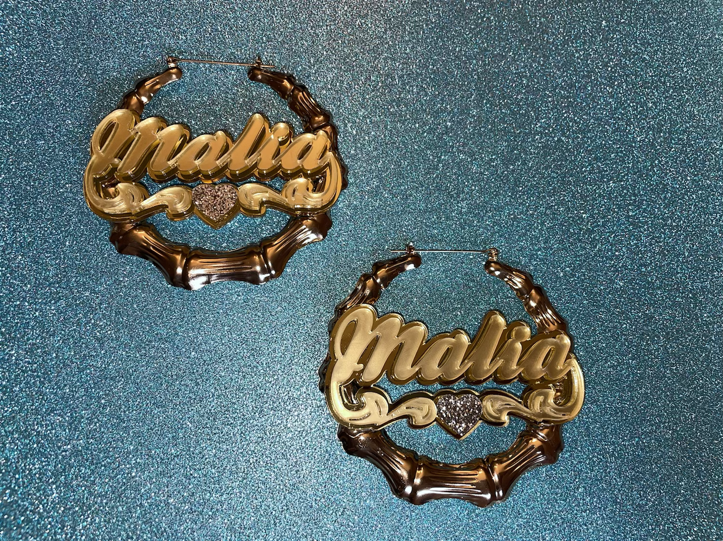 Nameplate Bamboo Earrings