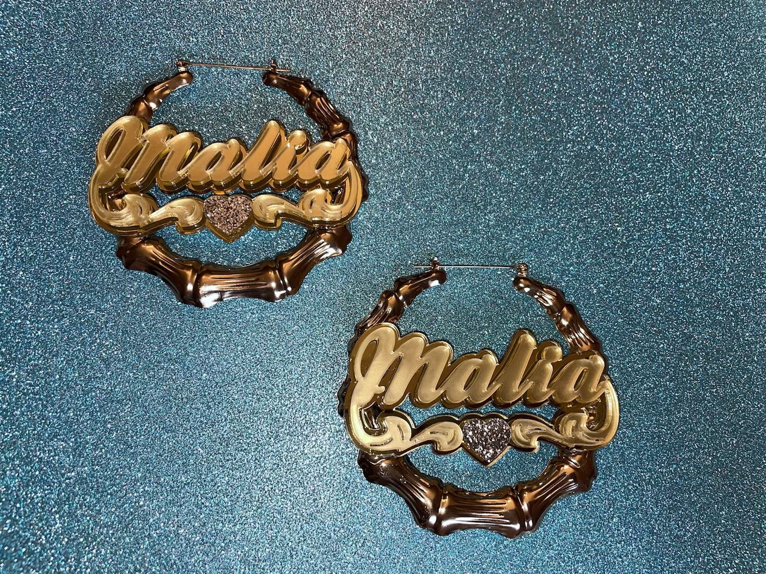 Nameplate Bamboo Earrings